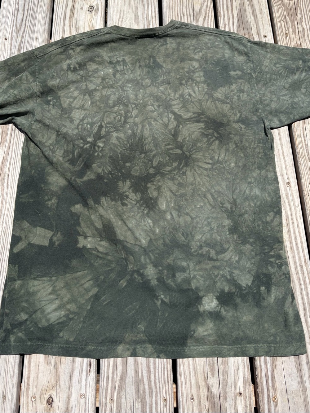 The Mountain Tie Dye Peace Sign Dreamcatcher Graphic T-Shirt Green XL - Picture 9 of 9